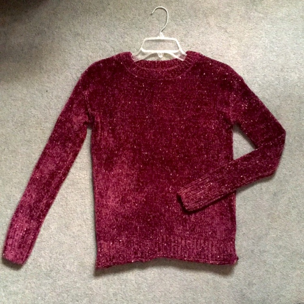 NWT Plum Wine Fuzzy Sweater